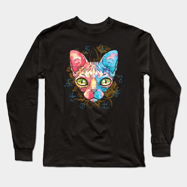 Sphynx Cat Long Sleeve T-Shirt by Foxxy Merch